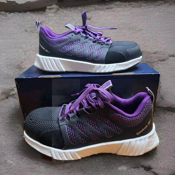 Woman's Reebok Work Fusion Flexweave Composite Toe Work Sneaker Size...7.5 Med - Picture 1 of 9